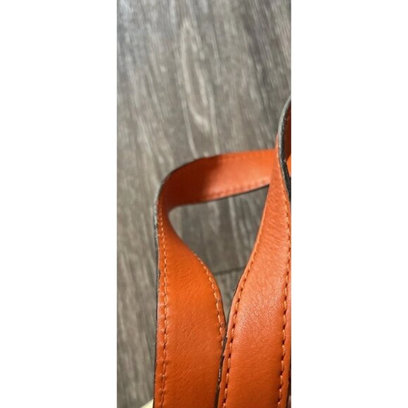 Vintage Michael Kors Signature Brown & Orange Leather Straped Shoulder bag Y2K - Picture 10 of 13